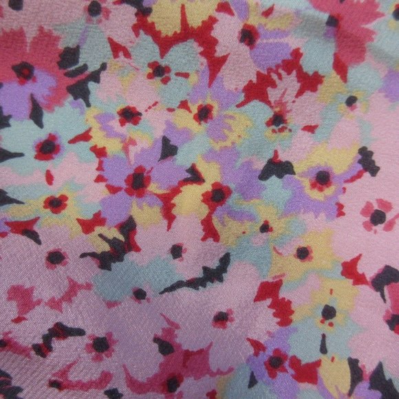 NWT Rebecca Taylor Margo in Floral Print Ruffle Silk Crop Jumpsuit 12 $495 - Picture 4 of 6